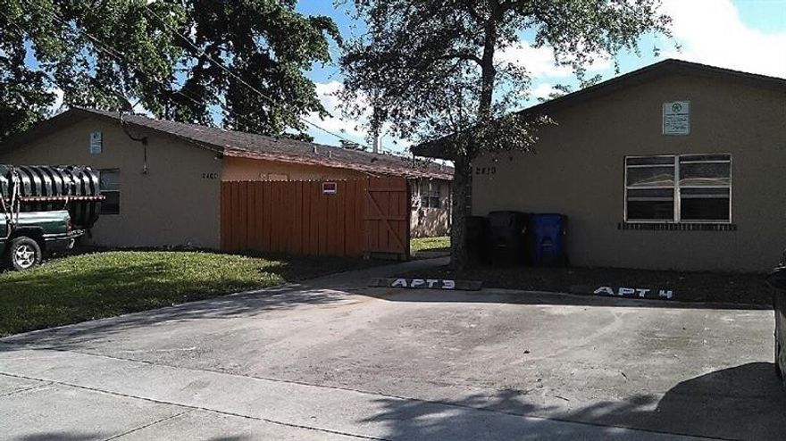 SPACIOUS 2 BEDROOM/1 BATH APARTMENT IN A DUPLEX. VERY LARGE ROOMS AND A FULL BATH. CENTRAL A/C, TILE FLOORING. WASHER & DRYER IN THE UNIT. TENANT PAYS ELECTRIC. WATER IS PAID BY THE OWNER. CURRENT TENANT IS LEAVING JULY 20TH.  THE APARTMENT WILL BE CLEANED AND FRESHLY PAINTED AND AVAILABLE TO SHOW ON FRIDAY, JULY 23RD. CLOSE TO I-95, SCHOOLS, BEACHES AND THE SWAP SHOP. NO HOA. SPACIOUS 2 BEDROOM/1 BATH APARTMENT WITH VERY LARGE ROOMS AND A FULL BATH.