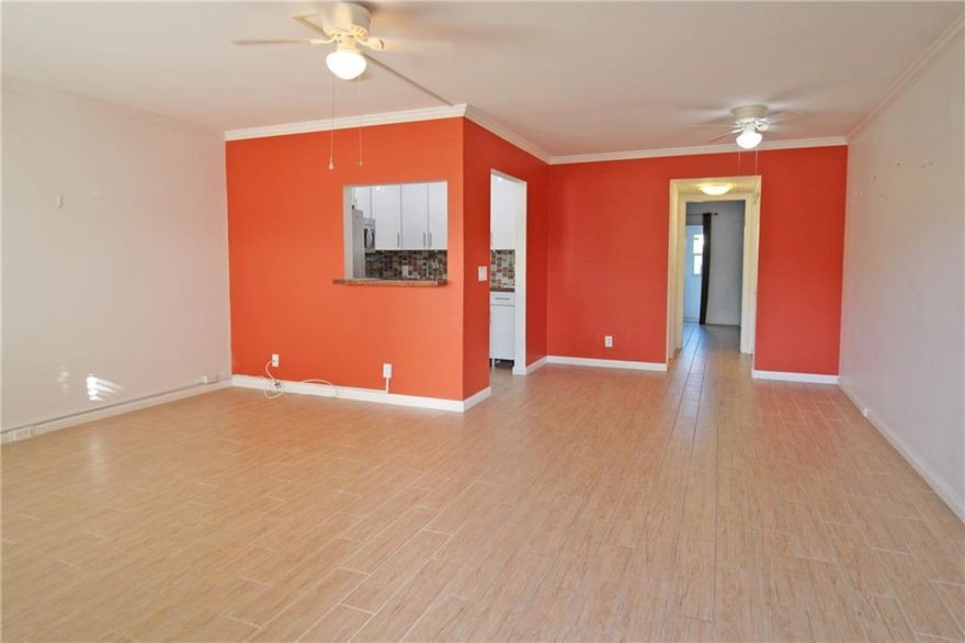 GORGEOUS 1ST FLOOR CONDO! RENOVATED FROM TOP TO BOTTOM!! THIS 1 BED, 1.5 BATH FEATURES PORCELAIN TILE FLOORS & CROWN MOLDING THRU-OUT! THE UPDATED KITCHEN IS READY FOR A CHEF WITH STUNNING QUARTZ COUNTER TOPS, SS WHIRLPOOL APPLIANCES, 42" CABINETS & TILE BACKSPLASH!!  YOU WILL LOVE THE THE REMODELED BATHROOMS WHICH BOAST A TILED SHOWER STALL!! ENJOY THE FLORIDA SUNSHINE ON YOUR OWN BRICK PAVER DECK, TOO!! WALK TO POOL, TENNIS & CLUBHOUSE! BRING YOUR OWN FURNITURE AND MAKE IT YOUR OWN!! THIS IS A 55+ COMMUNITY WITH FREE TRANSPORTATION INSIDE AND OUT! CENTURY VILLAGE EAST IS A GATED COMMUNITY W/ A FABULOUS CLUBHOUSE FEATURING CLASSES, CLUBS, FREE MOVIES, BROADWAY SHOWS & STATE OF THE ART GYM! CLOSE TO THE BEACH, SHOPPING, MAJOR HWYS AND GREAT RESTAURANTS! ASSOC. CLAIMS 55+