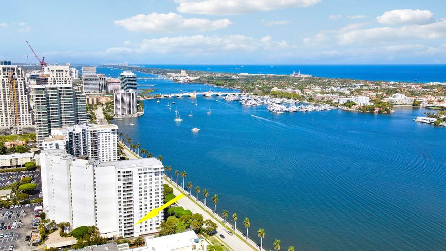 Discover luxury living in this stunning condo in downtown West Palm Beach, offering intracoastal views from the balcony, and an unbeatable location. The well-appointed interior features a chic, coastal design, elegant finishes, and a sophisticated atmosphere that blends comfort with style. Every detail has been thoughtfully curated to create a serene yet luxurious retreat. The spacious primary bedroom provides a peaceful sanctuary, while a versatile room just off the bedroom offers the perfect space for a home office, reading nook, or cozy den. Impact windows enhance both safety and comfort while filling the residence with bright Florida sunshine. Enjoy being moments from everything that makes downtown so vibrant- exceptional dining, lively nightlife, and world-class culture. Close proximity to Palm Beach, the Kravis Center for the Performing Arts, and the sparkling Atlantic Ocean. This residence places the very best of South Florida right at your doorstep.