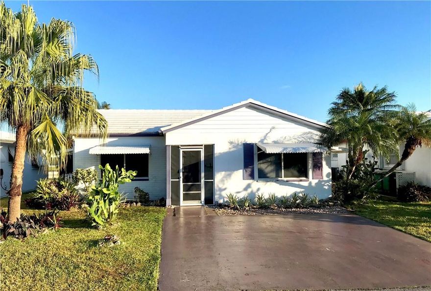 AMAZING FIND!! GORGEOUS RANCH HOME WITH MAGNIFICENT WATER VIEWS.Welcome to your paradise in this 2 bed/1 bath home located in the sought after community of Fair Haven.This home features a spacious floor plan with formal living and dining rooms.  Enjoy brunch with friends in the large Florida room overlooking the beautiful water.Separate laundry room. Electrical panel upgraded 2019. Hurricane shutters and more.This tranquil 55+ community has many amenities including a clubhouse and pool,  included in your low HOA fees.  HOA fees also include painting the roof every 4 years.  Pressure washing.  Water sprinkler system. Fair Haven is just a short drive to shopping, dining and great entertainment.Easy access to I-95, Turnpike, I-75 and Sawgrass Exp.