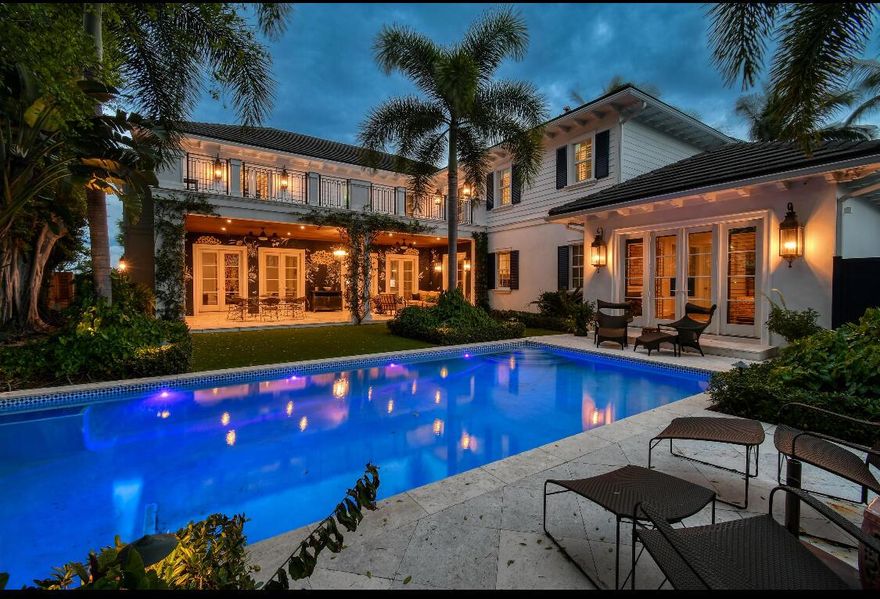 Located just one home off S Flagler Drive in West Palm Beach's coveted SoSo neighborhood, this stunning 5 bedroom 5.5 bath showpiece is currently being completely repainted and freshened up. It already shows as new but the owner wants it perfect for you!The large gourmet kitchen/dining room satisfies all your culinary, entertainment and socializing requirements! The downstairs VIP bedroom opens up directly to the fabulous resort style pool and super private back yard. You'll have two different wonderful rooms to choose from for your office and/or library.Upstairs the large and gracious primary bedroom suite offers views of the Intracoastal waterway and a massive balcony for a quiet retreat under the stars. There's a circle driveway and a large two car garage boasting plenty of parking