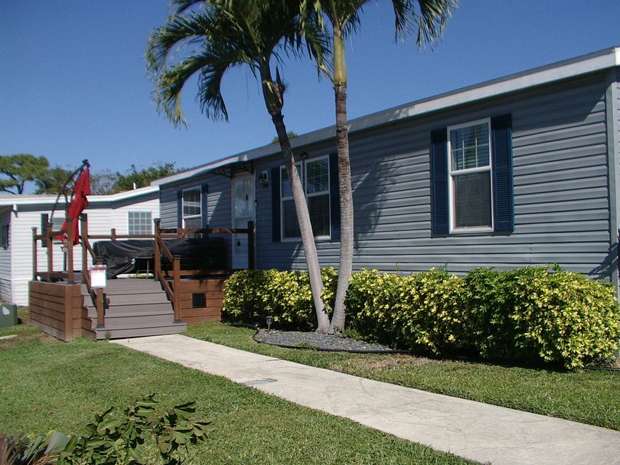 This home is renovated modern upgrades throughout luxury vinyl floor, three bedrooms two bathrooms.. all ages community nice amenities