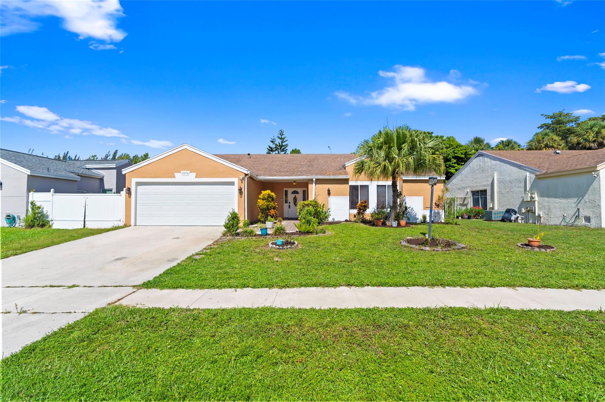 This is a great home located in Boca Landing to make it your own. It is a 3 bedrooms ,2 bathrooms, 2 car attached Garage with extra driveway parking. It has a very large enclosed porch and private backyard for entertaining with a gazebo for and room for a pool. Low HOA Fees and access to Community amenities that have Club House, Pool, Tennis courts, Basketball courts. A must see .