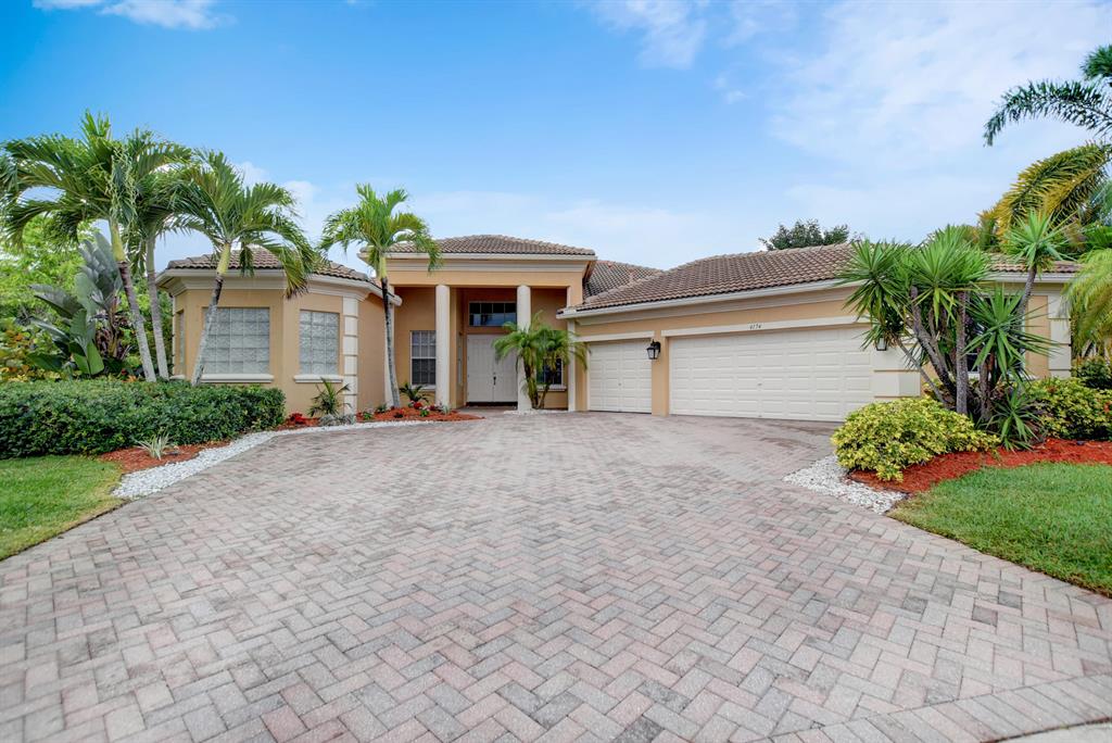 Beautiful estate home in sought after Cedar Creek Ranch. Open floor-plan offers high ceilings & large rooms in a 3 way split, which include 5 bedrooms, 3 full baths & a 3 car garage. Inviting Master suite has sitting area, His & Her walk-in closets, large bathroom with dual vanities, spa tub & walk-in shower. Eat in kitchen has stainless steel appliances, plenty of cabinets, counter space, & opens to the large Family Room. Large indoor Laundry Room with cabinets. Back yard & pool is a private oasis with no rear neighbors & almost 1/2 an acre! The largest lot in the community! Pool recently resurfaced, newer heater & LED light. Natural gas for range, water heater, dryer & auto-transfer home GENERATOR! Newer dual A/C units, freshly painted interior & exterior. Close to ''A'' rated schools!