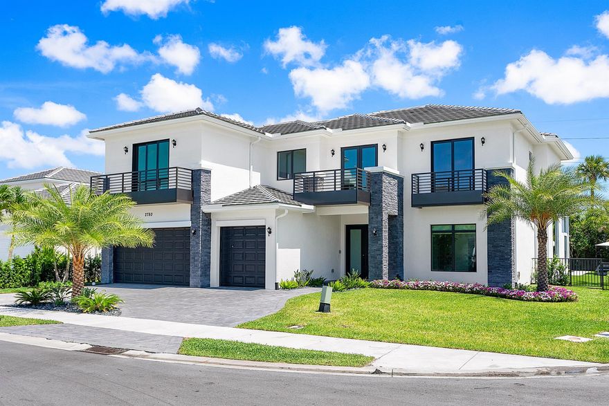 Priced to sellWelcome to a life of luxury and modern elegance in this stunning, fully upgraded custom home located on the prestigious Millionaire Mile in Royal Palm Polo. This brand-new masterpiece spans 6,640 total sq ft and features 5 spacious bedrooms, 5.1 opulent bathrooms, and breathtaking 23-foot ceilings that create an atmosphere of grandeur and light.Step onto the pristine porcelain floors and enjoy cutting-edge $130k Savant home automation system with touchpads throughout. The gourmet kitchen is a chef's dream, equipped with top-of-the-line SubZero appliances, Wolf Double ovens  and a Wolf 6-burner natural gas cooktop. Every detail has been meticulously curated, including  security cameras, *Click more *