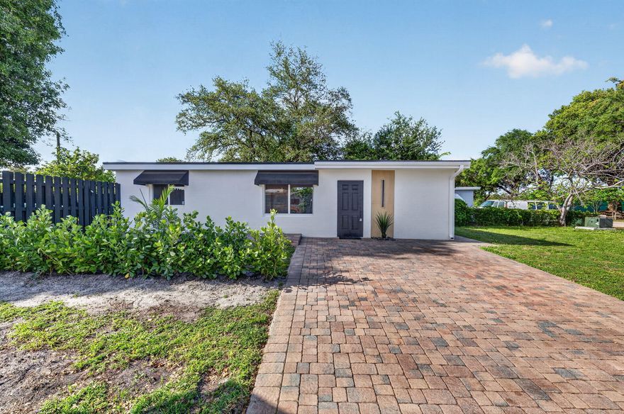 Modern Gem across from the park!!    Step into this stunning completely reimagined 2 bedroom, 1 bath home located in the heart of Fort Lauderdale.   Every inch of this residence has been meticulously updated with high-end finishes and modern flair.  Situated directly across the street form a vibrant community park, your backyard just got a whole lot bigger.  Enjoy instant access to the pickleball, tennis, basketball courts or playground.   Whether your a first-time homebuyer, looking to downsize, or seeking a high-potential investment property, this home offers the perfect blend of modern luxury and park-side living.   Please note:  windows are all hurricane impact glass and both electric and plumbing were replaced in 2009 when home was totally gutted.  Hurricane impact windows throughout,  All new electricand plumbing  in 2009 when house was totally gutted and totally  renovated