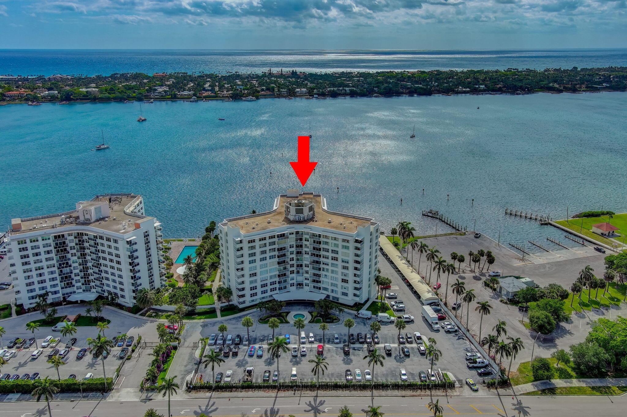 Welcome to effortless elegance in the heart of West Palm Beach. This fully remodeled studio in the prestigious Portofino building offers the perfect blend of luxury, convenience, and coastal charm. Nestled directly on the Intracoastal Waterway, Portofino is one of the most sought-after buildings in the area. You're just minutes from Palm Beach Island, downtown West Palm, and PBI Airport with shopping and restaurants all within walking distance. This stunning unit has been completely renovated with high-end fixtures and finishes. It comes fully furnished with brand-new designer furnishings--just bring your toothbrush. Unwind with breathtaking sunset views from your own private outdoor balcony. Enjoy the resort-style amenities like the heated pool and sauna, and feel secure with the 24 hour