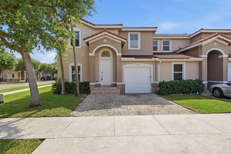 Spacious two-story townhouse featuring 3 bedrooms and 2.5 bathrooms with a functional and inviting layout. The main living area offers comfortable space for both everyday living and entertaining, while the kitchen provides ample cabinet and counter space and opens to the dining and living areas for easy flow. The primary suite includes a private bathroom and generous closet space, while additional bedrooms offer flexibility for guests, home office, or hobbies. Enjoy a private patio area perfect for relaxing or entertaining, with practical features throughout completing this home. One or more photo(s) was virtually staged.