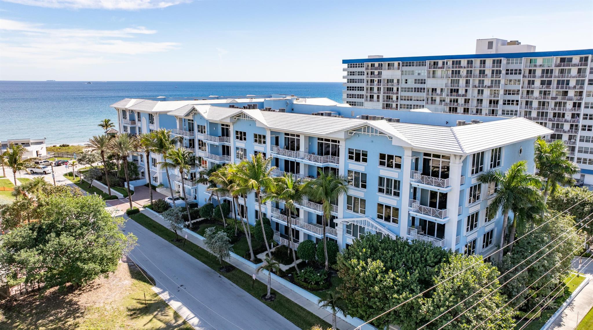 One-of-a-kind penthouse with 11-foot ceilings and breathtaking ocean views above the treetops, overlooking award-winning Deerfield Beach. This meticulously maintained 3 bedroom/3 bathroom Orchid Beach residence features a spacious balcony overlooking the ocean, an open light-filled floorplan with floor-to-ceiling impact glass, and a gourmet kitchen. The large primary suite offers a luxurious spa-like bath with a skylight and dual walk-in closets. Two guest suites, laundry room, and resort-style amenities including pool, fitness center, storage, and two garage spaces plus plentiful guest parking. A rare offering on the ocean! Just south of the international fishing pier and close to shops, dining & nightlife. Pet friendly boutique building!