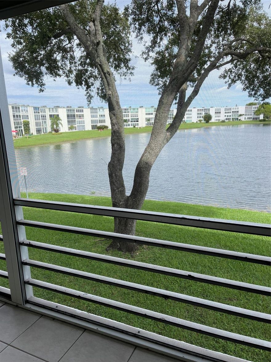 Waterfront 2 Bedroom in Century Village East. You will lfall in love with this Gated 55 plus community with so many ammenities. The unit is  a 2/1.5 tiled throughout it can be sold furnished for your conveience. Spacious with a Large Walk in closet and huge screened balcony overlooking the water and lights of the community. The CV community offers Tennis, Fitness Club, Multiple Swimming pools, restaurant, club house and Free Transportation. Just a short drive to Beaches Restaurants and shopping. Conveniently nestled between Boca Raton and Ft Lauderdale. Come see for yourself today.