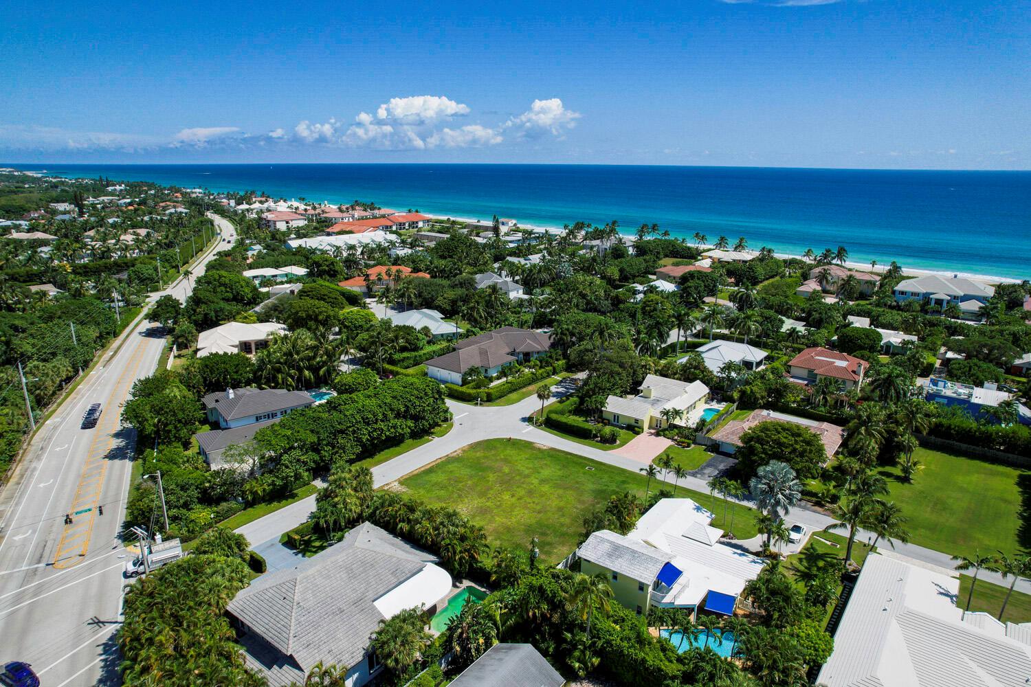 Build your dream home just steps to the beach in the sought after town of Ocean Ridge! Plans for an exquisite Modern Dutch Colonial home designed by renowned Randall Stofft Architects with 4BR, 4.5BA, & 3 car garage were approved and issued permits in Dec. 2022 which saves the buyer 1-2 years of planning and designing. Ready to build!
