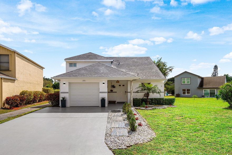 Fully renovated 3BR/2BA home in Lakes of Tara with one of the best interior locations in the community near the lake. Extensively updated, featuring impact windows and doors, newer A/C, recently replaced water heater, and exterior paint completed within the last year. Interior highlights include marble staircase, bamboo wood-look tile in the primary suite, upgraded bathrooms, rebuilt kitchen, and an open reconfigured primary layout for improved flow and space. Low HOA with pool and tennis. Approximately 10 minutes to the beach, close to I-95, shopping, and dining.