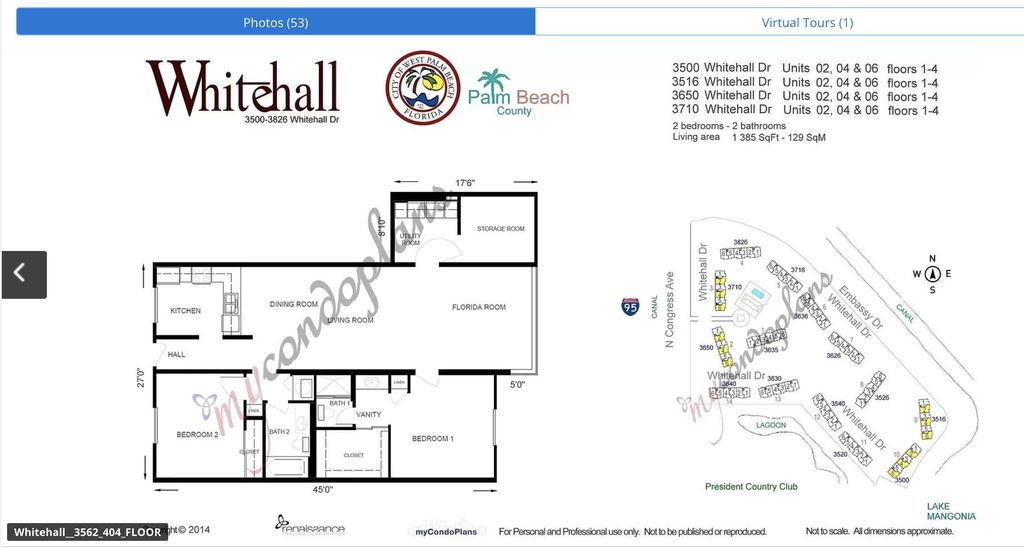 Photo of 3526 Whitehall Drive #404, West Palm Beach, FL 33401 (MLS # B26013152)