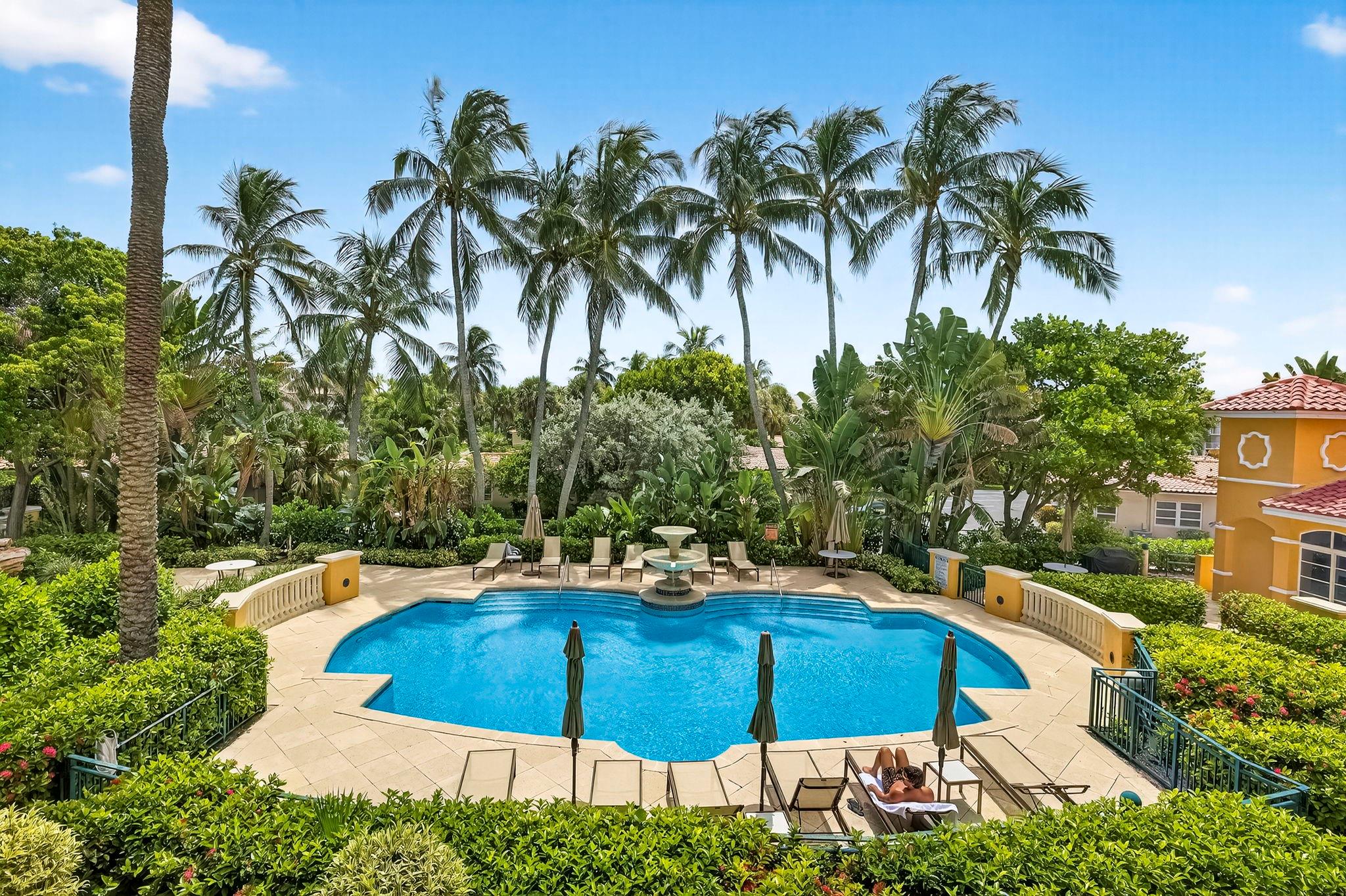 Welcome to The Mediterranea! Luxury living on the prestigious Hillsboro Mile. Be encapsulated by this coastal modern inspired 2 bed, 2.5 bath condo. Open floor plan with lots of natural lighting boasting over 2,100 sqft. of elegant living space. Bonus room, perfect for an office or possible third bedroom. This unit has its own private elevator that opens directly to your front door. Newly renovated coastal themed kitchen with stainless steel appliances. The open layout flows seamlessly to your large balcony that centrally overlooks the pool, perfect for relaxing or entertaining. Master suite features a spa-like bathroom with a Roman tub & ample closet space. Indulge in resort-style amenities featuring a pool, spa, waterfalls, fitness center, private beach access and boat dockage available.