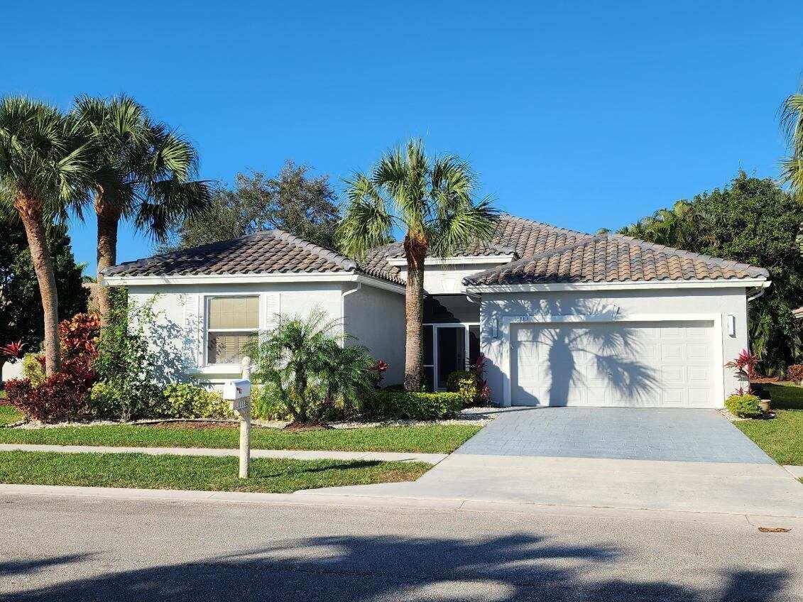 The Epitome of Move-In Ready! this corner house provides upgrades galore including a New Roof installed Nov/24 & a freshly painted exterior. Entering from the front are custom double doors w/ a spacious foyer that leads into a large open living area. The kitchen is right out of Better Homes & Gardens, featuring a full-size wine cooler w/ custom bar & pantry / glass doors. The oversized counter features quarts tops w/ a waterfall cascading down the side. Upper cabinets include under counter light w/ glass/chrome storage above, also lit. Plantation Shutters throughout & an enhanced screened-in lanai w/ a fenced-in private outdoor living area that can be accessed thru both the kitchen nook & living room. Bedrooms, baths, den/office have also been upgraded. Located in Majestic Isles, a great