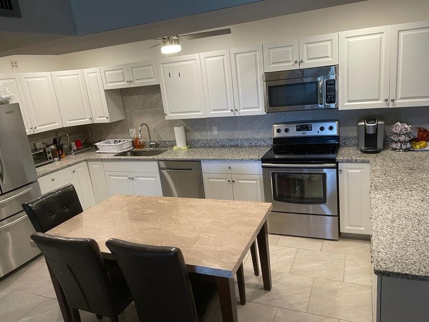 You will not find a Unit like this! Largest kitchen in the community with an open floor plan! No one in the community has their kitchen designed this way with this much space! Recessed Lighting, so much room for everything you need. In beautiful sunny south florida to live the south florida lifestyle to its fullest! Ample guest parking close to the unit! Furniture is negotiable! Listing agent has ownership interest in property.