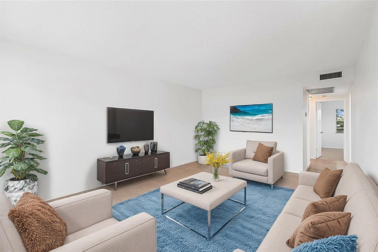 This lovely condo features 2 bedrooms and 1.5 bathrooms. Located in Century Village Boca Raton, a 55+ independent living facility, boasting resort-style amenities in a pristine, tropical setting. Community features include a spacious 125,000 square foot clubhouse, fitness center, tennis & pickleball courts, shuffleboard, bocce ball, outdoor & indoor swimming pools, billiards, theater & transportation, 2 synagogues, theater, Library, Billiards, Card Rooms, Art Studio, Ceramics Studio, meeting rooms, party room with stage, piano and dance floor, 17 outdoor swimming pools, indoor swimming pool, tennis courts, pickleball courts, combo (tennis/pickleball) courts, Bocce court, Shuffleboard court, Fishing, Putting green, Recreational clubs & classes, BBQ grills & tiki huts! Virtually Staged.