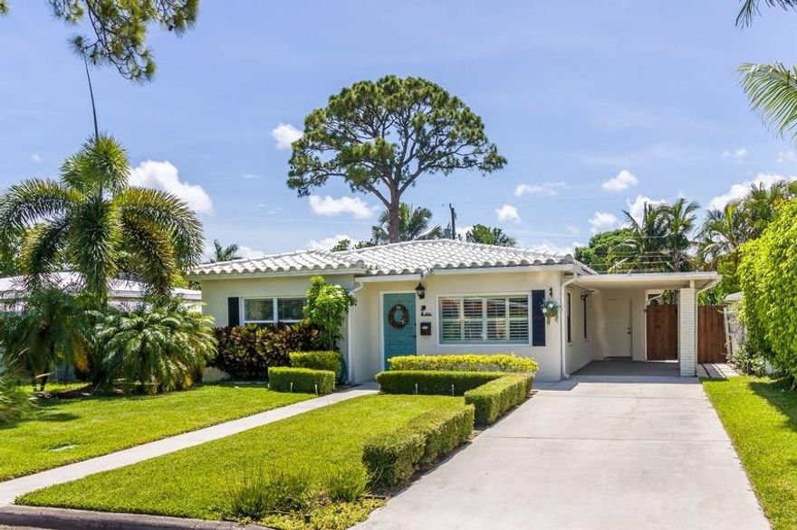 Great Chance to live in a charming updated 2/1 plus office just outside of Downtown Fort Lauderdale. Great street in Poinsettia Heights close to everything. Large lot with plenty of room for a pool. 1.5 miles to the ocean, 1 Mile to Galleria Mall, 2 Miles to Downtown Fort Lauderdale. Tile throughout Stainless steel appliances, upgraded kitchen and bath make this a turnkey purchase. Bonus office in the back with indoor laundry. Perfect starter home that would also make a great rental investment.