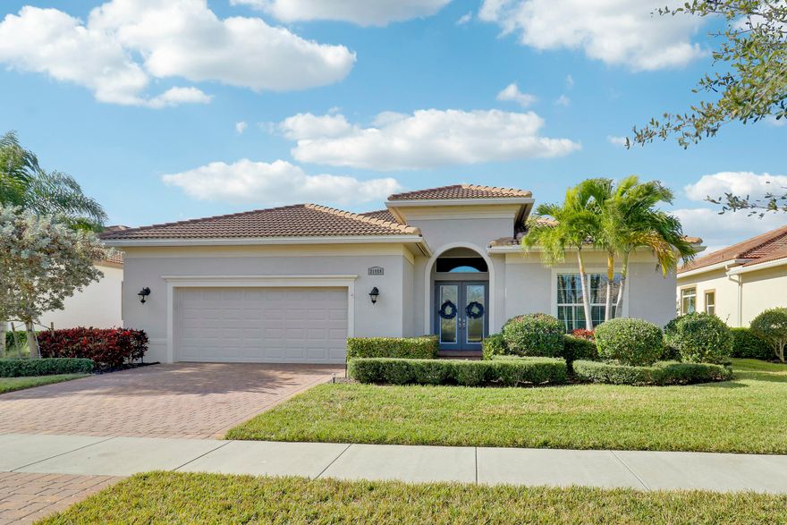 MAJOR DEAL ALERT! This is your chance to OWN a stunning Tropea model in the highly sought-after PGA Verana community—and at the BEST PRICE on the market!
Don't wait—this opportunity won't last long! Act now to secure your dream home at an unbeatable value. Grab it before it's gone! This home has been meticulously maintained throughout.  It's open and bright layout is perfect for both entertaining and day-to-day living.  The home features a grand double-door entry, 3 spacious ensuite bedrooms, a versatile den and bar/sitting area.  The kitchen is a chef's dream with refinished cabinets that include sliding drawers, newly upgraded stainless-steel appliances, quartz countertops and a large island with breakfast bar.  The den offers a variety of possibilities--- whether it's a dining room, home office, cozy reading space or playroom. The master suite is a true retreat, complete with coffered ceilings dual vanities and an extended shower for the ultimate in relaxation. The 2-car garage is pristine with epoxy flooring and includes an EV charging station. 
Step outside to the covered lanai and take in the peaceful views of the lush preserve; ideal setting for Florida living at its best.  The home's furnishings are negotiable.  The HOA fees include internet, cable, security system and landscaping.  The community amenities are unparalleled with everything you need to stay active and social.  Enjoy basketball, tennis, 2 state-of-the-are fitness centers, a resort-style pool and clubhouse.  For pickleball enthusiasts, there are 26 courts, a Championship Court and an Event Pavillion.  The nearby PGA Golf Club offers 54 holes of championship golf designed by the legendary Tom Fazio and Pete Dye.