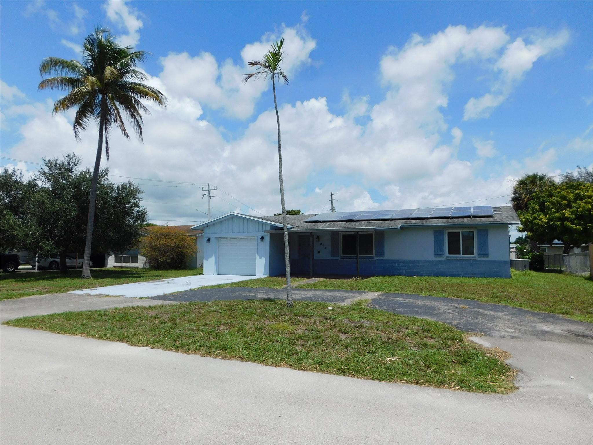This home has incredible potential! True 3/2 with a family room, laundry room, screened back patio, and a garage on a large 10,500 sq ft lot with Low Taxes. This is an investors dream with instant Equity after remodeling. Impact windows, impact slider doors, impact garage door and solar panels. Showings begin Monday.
Located in a great neighborhood with a playground and close to major thoroughfares (I-95 and Turnpike) for commuting, shopping, dining, Harrah's Casino (The POMP) and Chase Soccer Stadium. Circle Driveway has plenty of parking and backyard has a Newer shed. Easy to show by appt as agents live nearby.