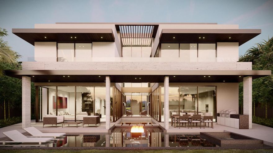 Welcome to 651 Golden Harbour Drive, the forthcoming architectural triumph envisioned by Empire Development for the esteemed Golden Harbour community. Positioned at the cul-de-sac of Golden Harbour, this remarkable waterfront estate concept embodies unparalleled elegance and refinement. With an expected completion of Q1 2026, this soon-to-be-constructed contemporary waterfront masterpiece will distinguish itself as the crown jewel of Golden Harbour Drive. Nestled on one of the most expansive lots along Golden Harbour Drive, this haven will offer its residents an ultimate luxury living experience. 651 Golden Harbour will boast 6 bedrooms, 8.5 bathrooms, a spacious club room, and a dedicated office space, catering to every aspect of luxurious living. Spanning approximately 7,500 square feet of living space, 651 Golden Harbour Drive will provide ample room for relaxation and entertainment.

Brace yourself for the enchantment of the foyer's grandeur, to be completed with a glass-roofed staircase poised elegantly over a tranquil reflection pool. Entertain with flair in two fully equipped natural gas kitchens, including a kosher/chef's kitchen, with future state-of-the-art Sub-Zero and Wolf appliances, ensuring culinary excellence at every turn.

Indulge in a first-floor VIP suite that offers versatility easily transformed into a downstairs primary. The second floor will feature a magnificent 1600-square-foot primary suite, with dual baths and expansive closets. In addition, three full ensuite bedrooms with a split 2nd-floor layout will provide privacy and seclusion.

Ascend to the pinnacle of luxury living with the 3rd-floor Sky Lounge, a haven where breathtaking views meet unparalleled comfort. This elevated sanctuary will provide tranquil vistas of the Intracoastal, alongside a serene relaxation space. Complete with a full ensuite bedroom, this sky-high oasis will ensure that every moment spent here is nothing short of extraordinary.

The outdoor sanctuary will be unlike any other. A sprawling saltwater swimming pool with a spa and sunken fire pit will complement an adjacent reflection pool, creating a picturesque setting for unforgettable gatherings. Additionally, the property will boast a newly constructed 55-foot concrete dock, capable of accommodating vessels up to 45 feet long, guaranteeing seamless access to the main Intracoastal waterway.

Additional amenities will include 4-foot, Italian porcelain slab floors and elegant white oak flooring and stairs. The 3-car garage features glass, hurricane rated, garage doors. Each bay has the height needed to add a car lift, allowing safe-keeping of up to 6 vehicles.

Seize the chance to own one of the most expansive lots on Golden Harbour Drive, boasting a quarter-acre of waterfront bliss. Embrace the essence of luxury living at its peak - welcome home!

DISCLAIMER: Builder and/or Seller reserve the right to make changes and/or modifications to plans, specifications, features, colors and prices. All plans, renderings, and videos shown are artists' conceptions. The information herein is believed to accurate but not guaranteed and may be subject to errors, omissions and changes without notice. All measurements, dimensions, room sizes and lot sizes are approximate. All such information should be independently verified by any prospective purchaser or seller. Parties should perform their own due diligence to verify such information prior to a sale or listing. Listing company expressly disclaims any warranty or representation regarding such information.