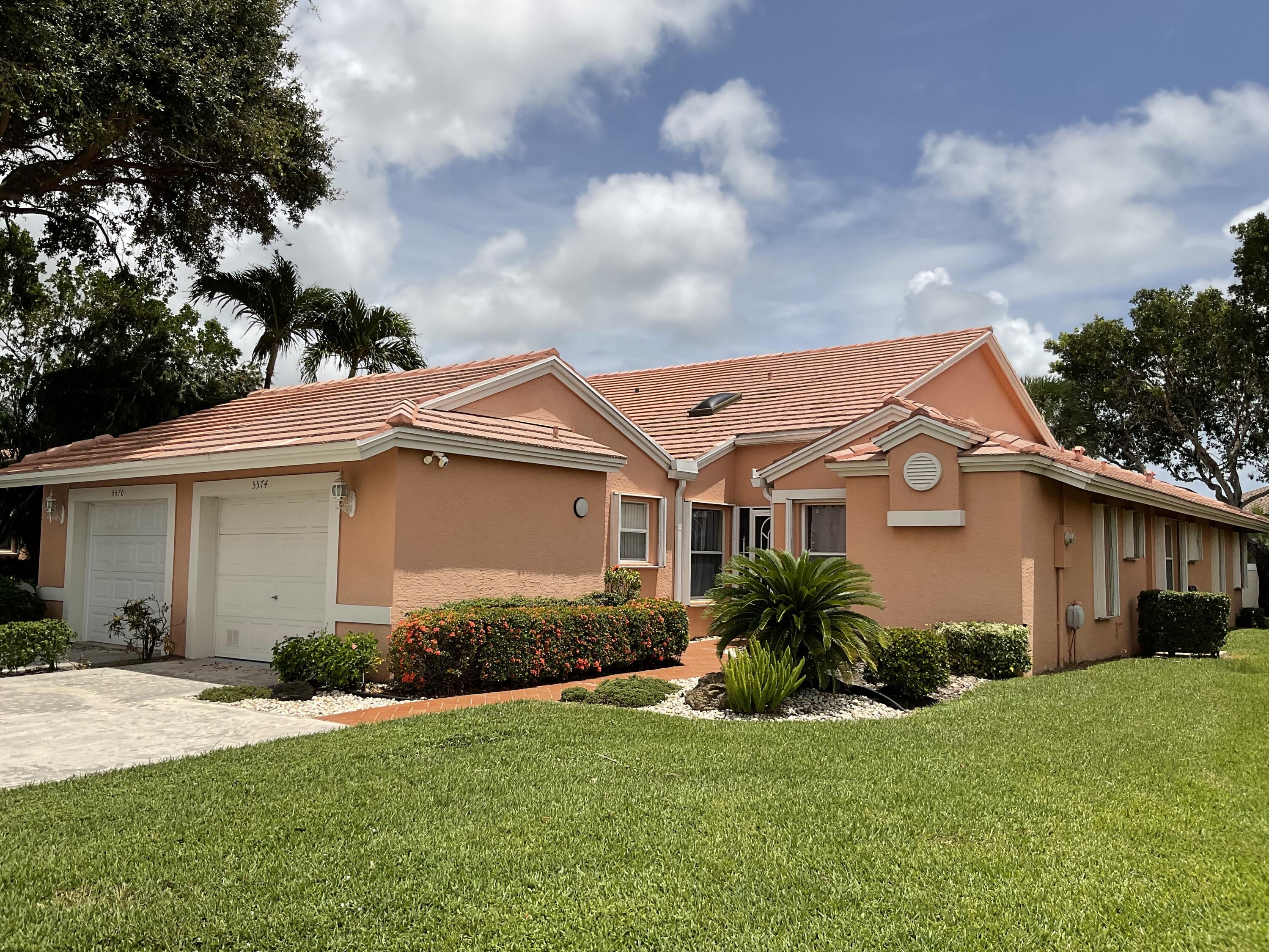 Experience comfort and style in this delightful seasonal rental, nestled within the vibrant 55+ community of Coral Lakes. This fully furnished home boasts a modernized kitchen and sleek ceramic tile flooring throughout the living spaces. Both bathrooms have been beautifully renovated, featuring elegant fixtures and contemporary touches--including Toto washlet toilets with heated seats and built-in bidets. Skylights throughout the home fill the space with natural light, enhancing the open and welcoming ambiance. Step out onto the private screened patio, perfect for savoring your morning coffee or unwinding in the evening breeze. Set in a lively and active community, this home provides the perfect balance of social connection, fitness opportunities, and serene relaxation.