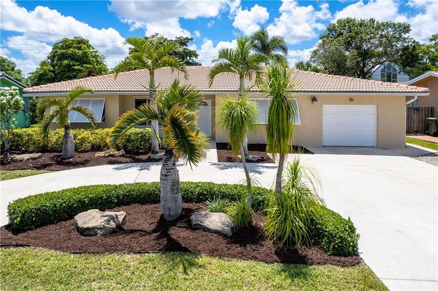 HUGE CIRCULAR CONCRETE DRIVE & ATTRACTIVE ISLAND LANDSCAPE LEADS TO A WONDERFUL FAMILY HOME WITH AN OPEN SPACIOUS LAYOUT IN DESIRABLE RIVERLAND! SPLIT PLAN OFFERS MASTER SUITE WITH 2 WALK-IN CLOSETS, DUAL VANITIES, PRIVATE COMMODE & SHOWER AREA! SEPARATE OFFICE WITH CLOSET IS COUNTED AS 4TH BR. 2 LARGE SECONDARY BEDROOMS WITH ADJOINING BATH HAS LARGE KOHLER TUB. HUGE KITCHEN FEATURES SOLID WOOD CABINETRY & CORIAN COUNTERS, LARGE BANQUETTE SEATING FOR 9 PLUS! UPDATED APPLIANCES! PLANTATION SHUTTERS ON ALL SOCIAL AREA WINDOWS! LARGE PANTRY & INSIDE LAUNDRY! YARD IS HUGE & PRIVACY FENCED! BEAUTIFUL OVERSIZED POOL WITH SHELF & PAVERS! BOATS & RVS OK! NICE SIZED 1 CAR GARAGE + SHED FOR EXTRA STORAGE. PEACEFUL DEAD END ST, MINUTES TO AIRPORT, BEACHES, I-95! HURRY TO SEE!