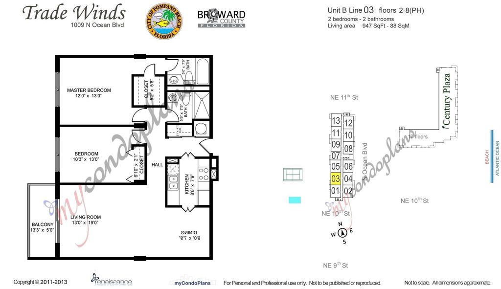 Photo of 1009 N Ocean Boulevard #303, Pompano Beach, FL 33062 (MLS # F10539636)