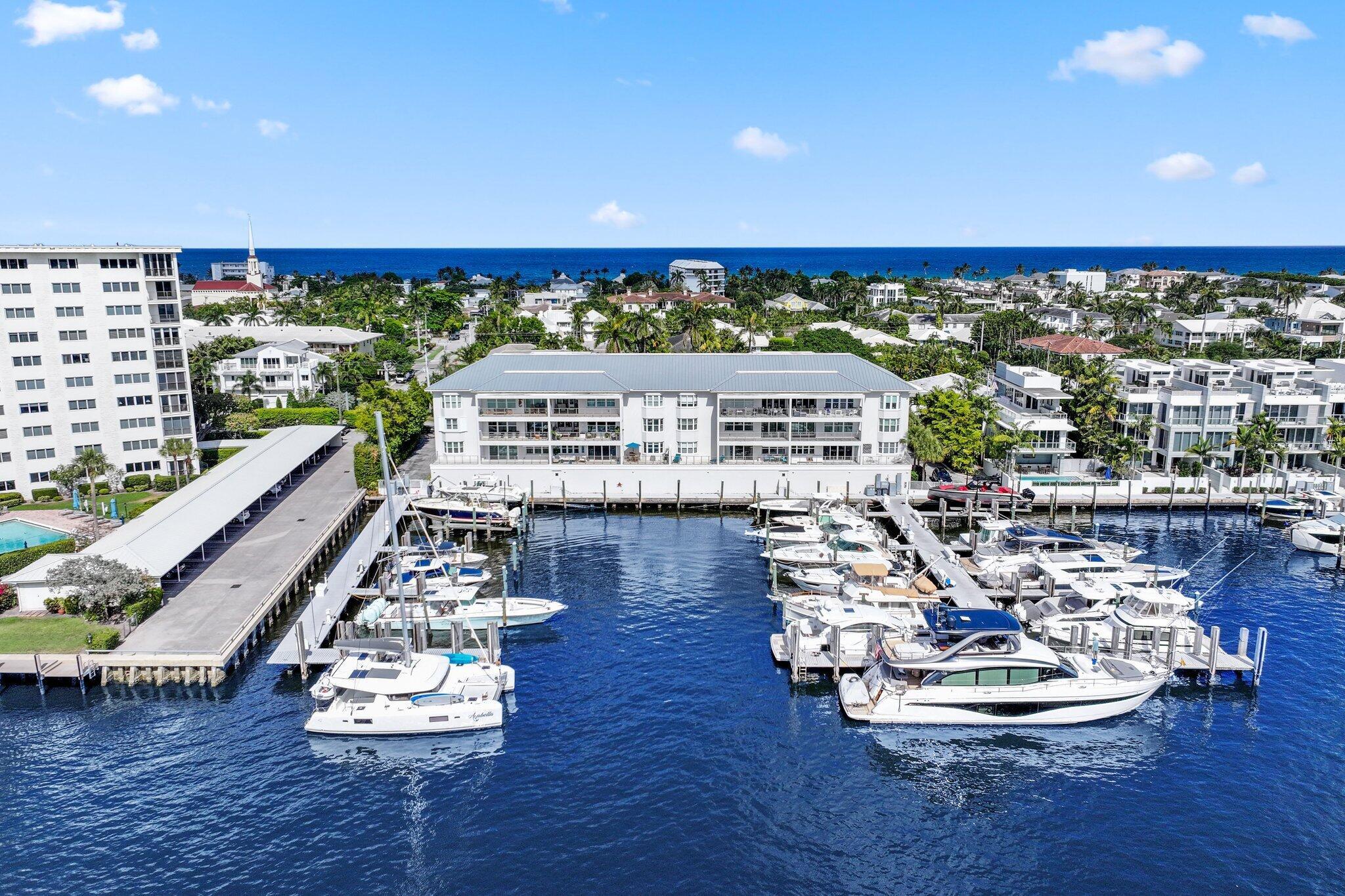A one-of-a-kind rental opportunity is finally available at the Delray Beach Yacht Club. Located merely one block South of Atlantic Avenue on Delray Beach's barrier island, you are positioned directly on the intracoastal and simply steps to the Atlantic Ocean. Known for their large floor plans, the Delray Beach Yacht Club units offer 3 true bedrooms each with their own bath, perfect for entertaining. A large covered balcony facing West offers an abundance of sunlight and exceptional views of the marina and our active boating lifestyle. The unit uniquely comes with 2 assigned covered parking spaces, a private laundry room along with a storage locker ideal for beach equipment. This rental is offered furnished and ready for immediate use!