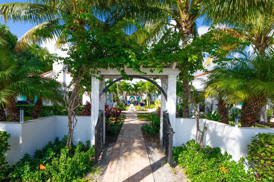 Tucked away in the heart of downtown Delray Beach's Historic Marina District, yet quietly removed from the bustle, lies Marine Way Villas--a charming enclave of beautifully restored 1938 cottages. Rich in character and filled with natural light, this coastal hideaway is the perfect seasonal retreat or annual rental home. Valencia #3 is a freestanding 2-bedroom, 2-bath villa, offered fully furnished and turn-key ready. Step inside to discover a bright, open floor plan with wood-beamed ceilings, a cozy fireplace, and impact glass windows and doors throughout.The chef-inspired kitchen features quartz countertops, a breakfast bar with under-cabinet lighting, a deep farmhouse sink, and white-on-white Cafe appliances--combining timeless charm with modern convenience. details click MORE