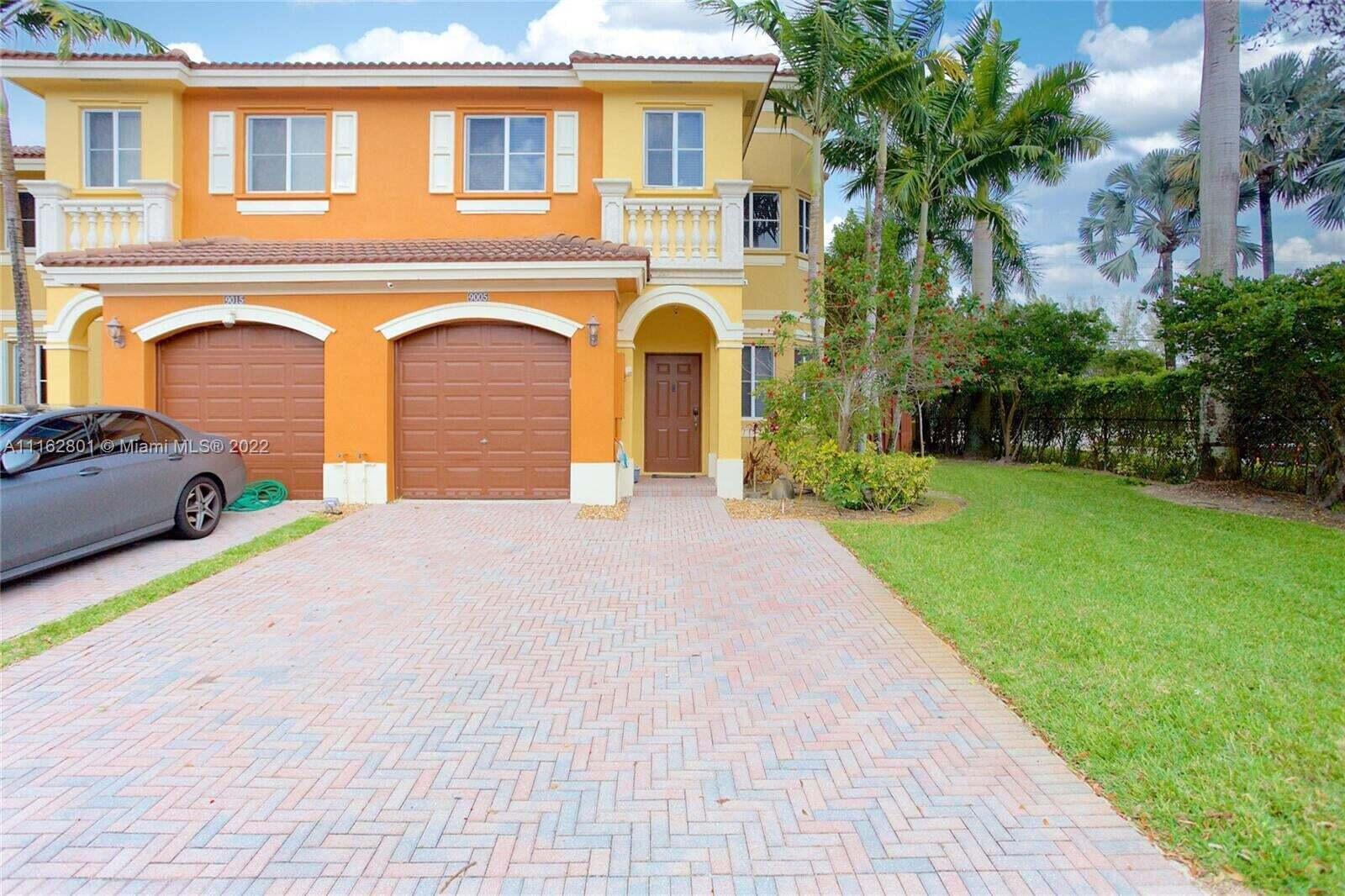 Beautiful 4 bedroom 2.5 bathroom townhouse in the Village at Miramar. Centrally located close to the highway shops restaurants and schools.Gated community with playground and pool. This property boasts on open floor plan kitchen with granite counter tops and stainless steel appliances Vinyl flooringupstairs and beautiful porcelain tile downstairs. Gorgeous master bathroom with jacuzzi tub. This property won't last long!