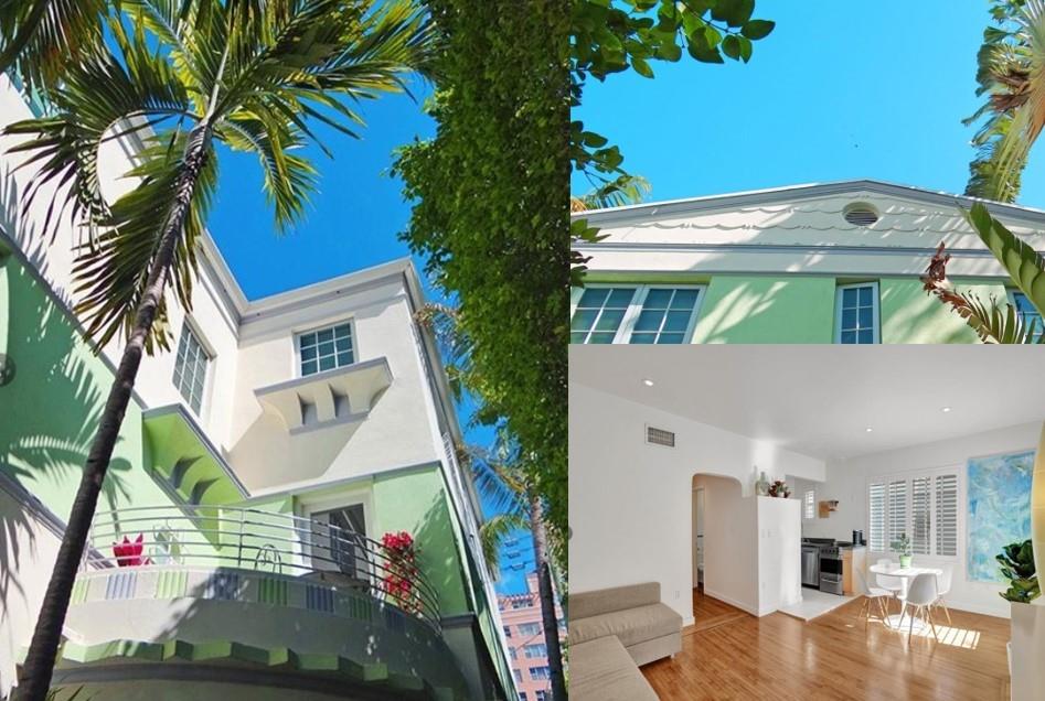 Offering a unique opportunity to live in historic Miami Beach! It's Art-Deco charm and the ONLY balcony in the building. West facing for stunning afternoon sun. The unit features 9ft ceilings and 6 large windows that let sunlight pour in. New appliances: Full-size washer/dryer in-unit, plantation shutters, bamboo floors, and a recently renovated Carrera marble balcony. Don't miss out on the chance to live in this rare gem that combines historic allure with contemporary luxury in the heart of the city. Walking distance to everything! 3 blocks from the beach. Pet-friendly, Zone-2 residential parking. 1st/mo FREE if 1yr lease is signed by Aug 15,2025. Move in with just Last and Security! Fast HOA approval process. Building is managed well and common areas are maintained. Available Sept 1.