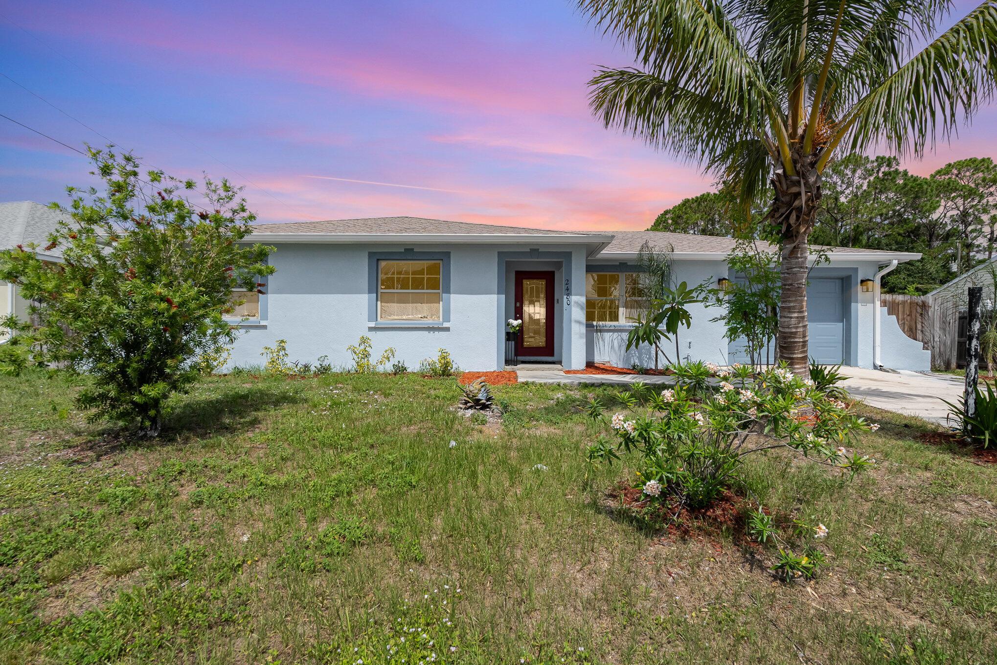 Welcome to this beautifully updated 4-bedroom, 2-bath home nestled in the sought-after SE Palm Bay area. Step inside to an open floorplan that seamlessly blends modern design with everyday comfort. The brand-new kitchen is a true showstopper--featuring quartz countertops, all-new cabinetry, and stainless steel appliances. Both bathrooms have been fully remodeled with stylish finishes, and new luxury vinyl plank flooring flows throughout the entire home, offering durability and elegance. Enjoy peace of mind with a new roof, new windows, and updated systems throughout. Relax in the screened-in back porch overlooking a spacious backyard ready for pets or future outdoor projects. Whether you're a first-time buyer or looking to upgrade, this move-in ready home is a must-see!