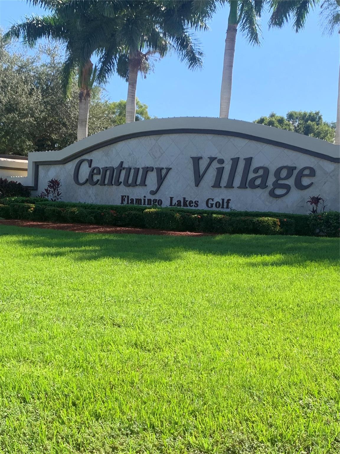 LARGEST ONE BEDROOM 1 1/2 BATHROOM IN THE COMMUNITY* THIS IS A "NANDINA MODEL"* FRESHLY PAINTED* VERY CLEAN AND READY FOR IMMEDIATE OCCUPANCY* SPECTACULAR POOL AREA VIEW* COME LIVE THE LIFESTYLE IN CENTURY VILLAGE* WASHER AND DRYER IN UNIT! TOO MANY AMENTIES TO LIST!!