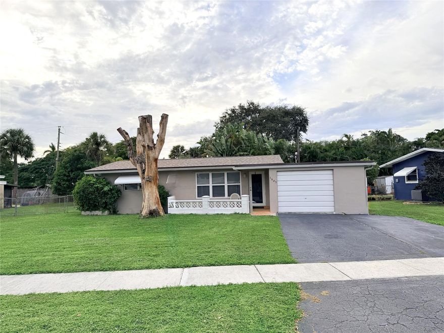 This charming starter home is located in a beautifully maintained neighborhood in Margate, offering the perfect setting to enjoy the Floridian lifestyle. Situated on a spacious lot, the property boasts several updates, including a new roof installed in 2025, a new pool pump added in 2024, and a brand-new electrical panel. It features a hurricane-impact front door, front windows, and a sliding door for added safety and convenience. Plus, there is no HOA! Nestled in a peaceful residential area, this home is conveniently close to shopping, dining, parks, and major highways, making commuting easy.