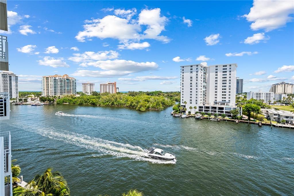 AVAILABLE NOW! VERY EASY TO SHOW! The dream apartment you have been waiting for - Bright & classy large 1 Bedroom & 1.5 Bathrooms with Ocean and Intracoastal views from every room. Extra Large Balcony. Completely furnished with everything you need. Sunrise Tower offers secure doorman building & heated pool. Idealy located, a short walk to the beach, grocery store, restaurants & Galleria Mall. Rent includes water, trash, sewer, basic cable, and internet. Unit is furnished. 12 months to 24 months lease available. Call today for more details.