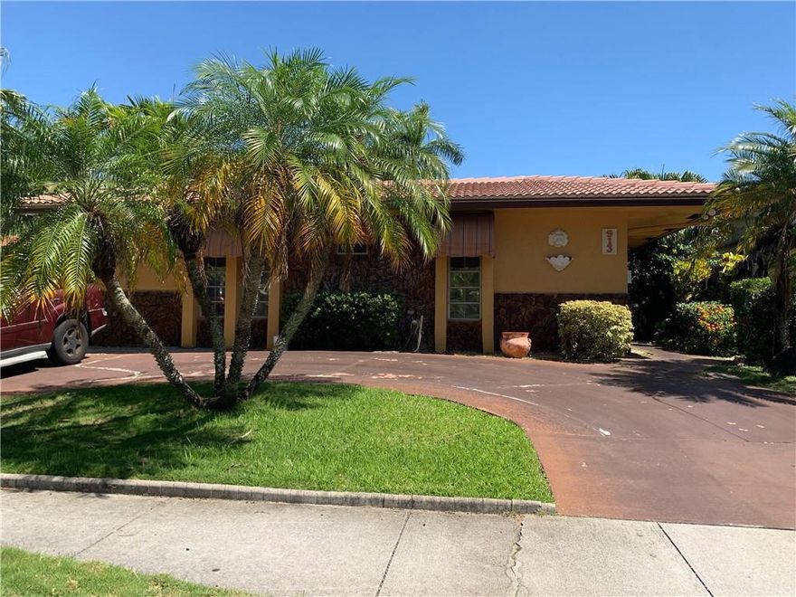 3 Bedroom, 2 Bathroom just a few blocks from Hollywood Beach and Boardwalk.  Backs up to Hollywood Blvd. Nestled between North Lake and South Lake. Nearby boat ramps with ocean access.  Barrel Tile Roofis 10-12 years old. French Doors open to back patio and yard.  Split bedroom plan. Back up propane generator swithches over automatically and runs weekly on auto to keep up maintenance. Rooftop Solar Powered Water Heater. Central A/C and Air Handeler are 9 yrs old. Kitchen, Bathrooms and Floors need updating. ALL OFFERS TO BE SUBMITTED ON "AS IS" CONTRACT WITH PRE-APPROVAL LETTER, DU, AND PROOF OF FUNDS *AGENT MUST ACCOMPANY AT ALL TIME *NO OFFER SIGHT UNSEEN *ALL INFORMATION DEEMED TO BE ACCURATE & SHOULD BE VERIFIED BY THE BUYER*