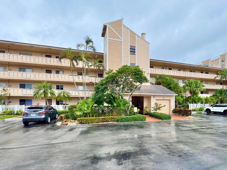 One of the best values in Huntington Lakes with peaceful lake views. Previously listed higher and now repositioned to sell, this 2-bedroom, 2-bath condo offers a rare opportunity to own a waterfront unit in this sought-after 55+ Delray Beach community. Located on the third floor, the home features a spacious split-bedroom layout, open living and dining areas, and an enclosed patio overlooking the lake.  It's the perfect opportunity to update and customize to your taste while building equity. Includes washer and dryer in unit. Enjoy resort-style amenities, gated entry, and a prime location near shopping, dining, and Atlantic Avenue.