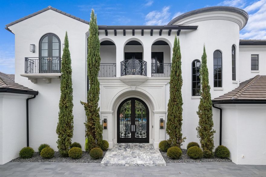 Situated on nearly half an acre with sweeping preserve and golf views, this is one of the most outstanding and refined homes to ever list in the prestigious Country Club of Mirasol. Completely redone to the highest architectural standards, it features five en-suite, oversized bedrooms and 7 bathrooms. Kitchen area was thoughtfully expanded, and includes a custom-designed Downsview kitchen which is outfitted with Miele, Wolf and SubZero appliances. Grand entrance and living area were opened up and floors are all marble or white oak arranged in a subtle herringbone pattern. Every bathroom was customized with highest grade materials (such as marble and quartzite), including his/her bathroom suites. Primary closets are Architectural Digest-worthy!