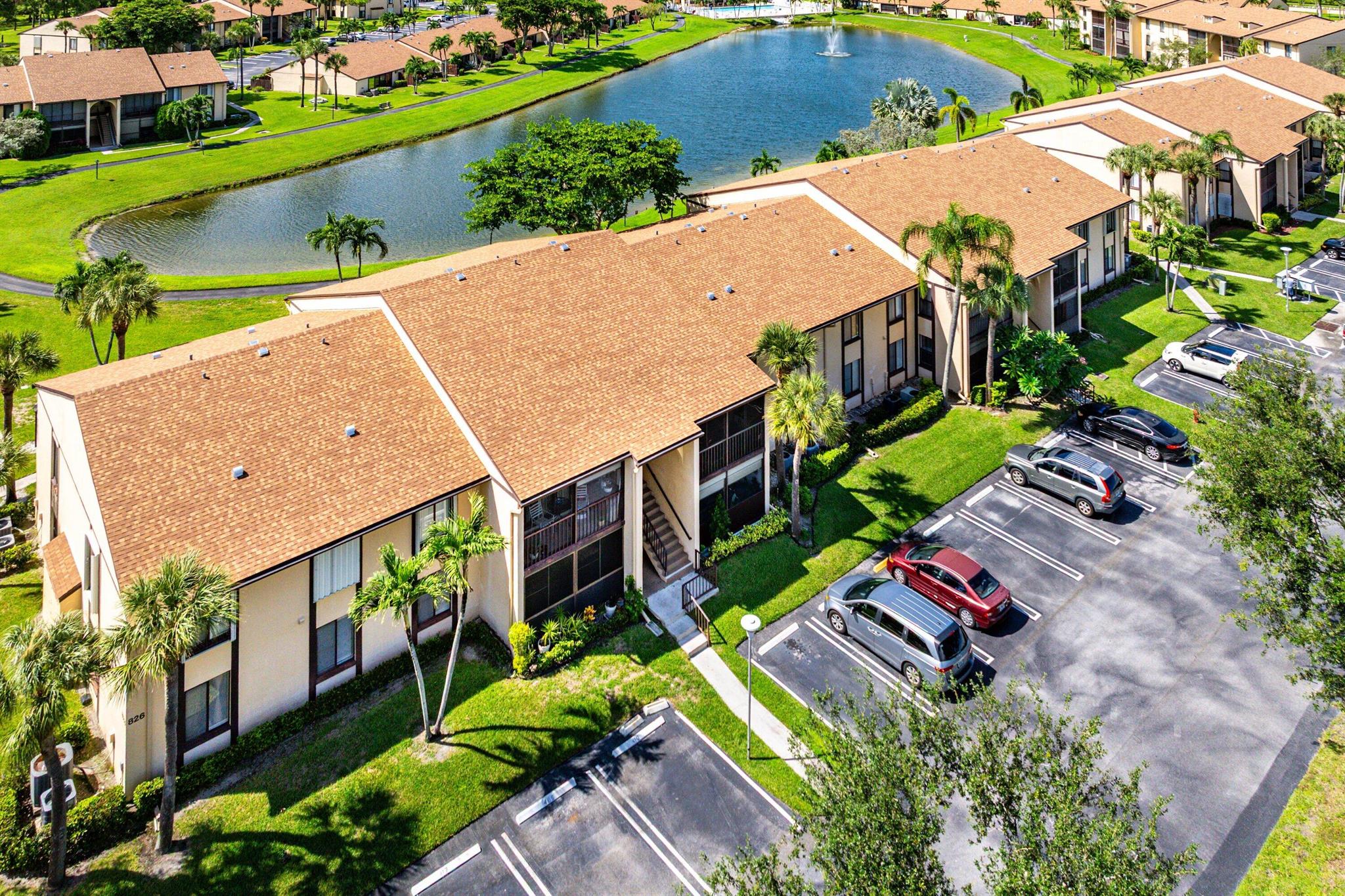 New to the market is this spacious first-floor 3 bedroom, 2-bath condo located in Pine Ridge North Village IV, a vibrant 55+ community in Greenacres, Florida. Residents enjoy a heated pool and hot tub, tennis and pickleball courts, shuffleboard and bocce, as well as two beautiful lakes, one of which is surrounded by a paved walking path, and multiple picnic areas with charcoal grills for everyone's enjoyment. The HOA fee conveniently covers cable, water, and exterior maintenance, and with rentals allowed immediately, this condo is an ideal choice for both a new homeowner or an investor. Roof replaced in 2024.