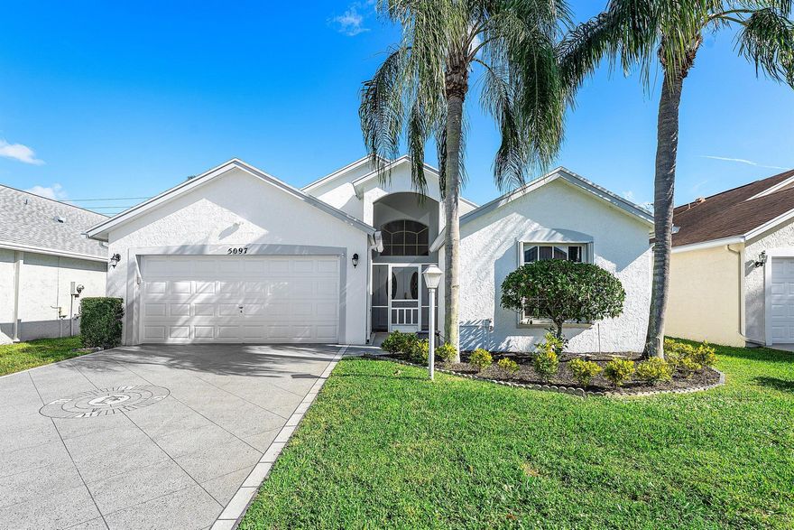 Pride of ownership shines in this immaculate, well-maintained WPB single-family home! Bright, open layout with lots of light, large kitchen, family room, plus living room/dining area for entertaining. This is a true 3 BR/2 Bath floorplan and offers a spacious primary suite with double sinks, separate shower & Roman tub as well as dedicated interior laundry room.  Located in Cypress Lakes--a private guard-gated 55+ community with an 18-hole golf course offering FREE green fees, clubhouse, fitness center, 2 pools, mini-golf, tennis & pickleball, billiards, shuffleboard & more. Enjoy easy access to major roads and a short drive to downtown. 1 pet (25 lb max). Schedule your private showing today!