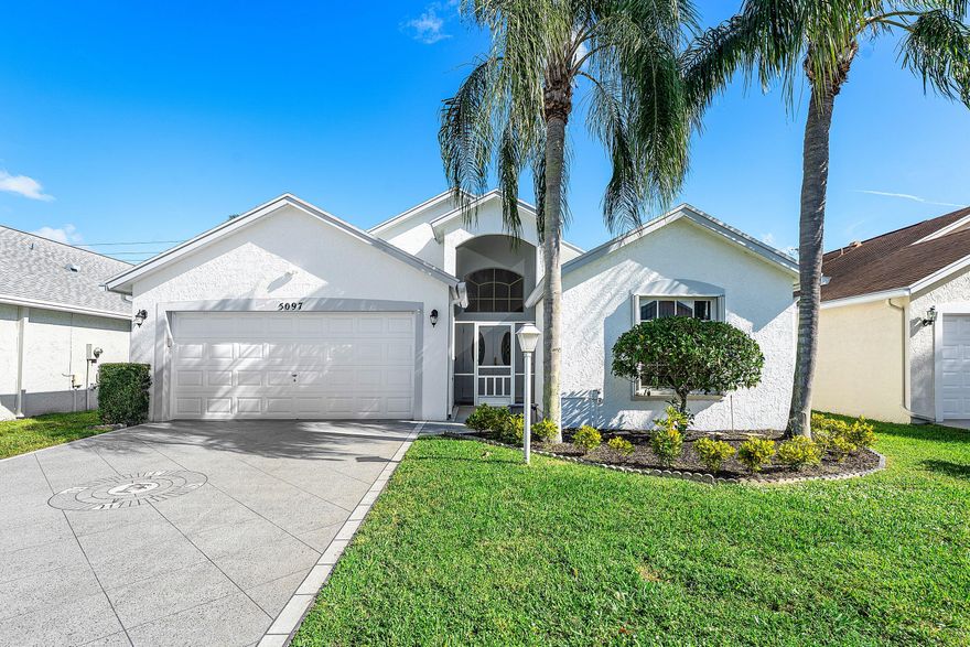 Pride of ownership shines in this immaculate, well-maintained WPB single-family home! Bright, open layout with lots of light, large kitchen, family room, plus living room/dining area for entertaining. This is a true 3 BR/2 Bath floorplan and offers a spacious primary suite with double sinks, separate shower & Roman tub as well as dedicated interior laundry room.  Located in Cypress Lakes--a private guard-gated 55+ community with an 18-hole golf course offering FREE green fees, clubhouse, fitness center, 2 pools, mini-golf, tennis & pickleball, billiards, shuffleboard & more. Enjoy easy access to major roads and a short drive to downtown. 1 pet (25 lb max). Schedule your private showing today!