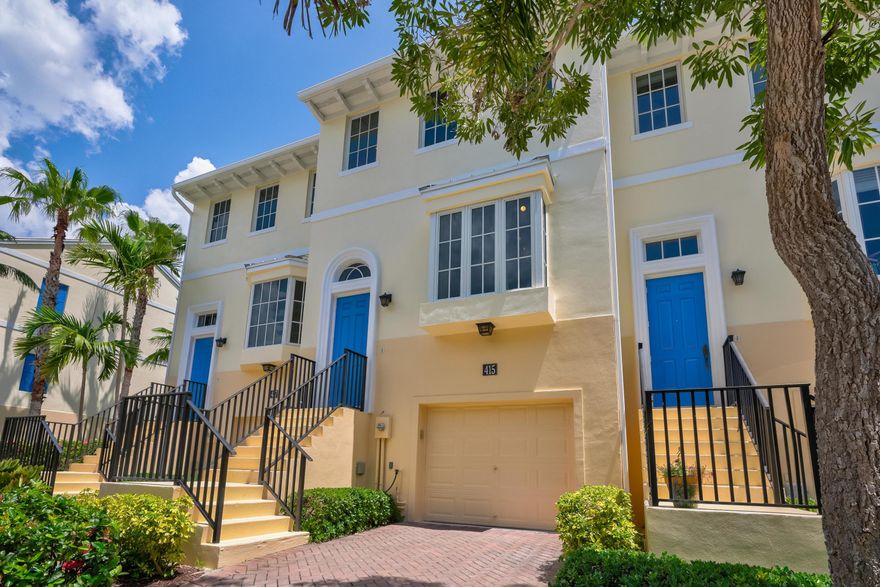 Fabulous townhome with serene green preserve view from every level. CBS construction with all impact doors and windows provide security and confidence in any weather situation! Sliver ocean views from eat in kitchen & master balcony. Steps to the peaceful gazebo on Pelican Lake or to walk the Atlantic Ocean sand of beautiful Juno Beach! One car garage opens to 1st level bedroom, full bath and personal patio. Main floor offers expansive living area with huge kitchen, tons of cabinets, granite, French door refrigerator, eat in area plus breakfast bar. Top floor is large Master bedroom & bath with separate soak tub & shower, 2 sinks, walk in closet, tray ceiling and private balcony. Community heated pool. Enjoy easy access to Kagan park & playground, Captain Charlie's Seafood restaurant,more!