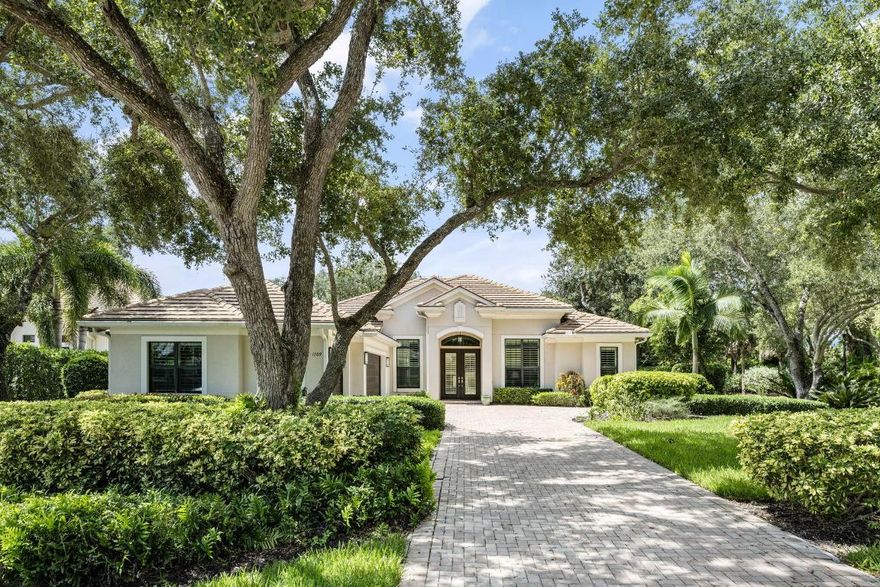 Exquisite 4BR/3BA home built in 2016 on a prime corner lot in guarded community. Impact windows/doors, 3 car garage, generator, pool & spa with screened lanai and outdoor kitchen. Interior boasts plantation shutters, tile floors, office and gas cooktop- offering comfort, sophistication and timeless appeal. Resort style living at its finest. Enjoy access to two clubhouses, inviting guest suites for visitors, and a freshly updated fitness center. surrounded by lush landscaping and manicured grounds, this community offers a serene retreat with every amenity at your fingertips.