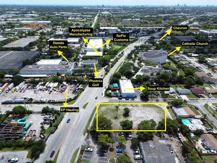 Prime corner commercial land opportunity on Dr. Martin Luther King Jr Blvd in Pompano Beach. This offering consists of two parcels in a strong business corridor surrounded by established commercial, industrial, and service-based companies. Zoned B-3 General Business, the site offers excellent potential for a wide range of uses including retail, restaurant, franchise concept, office, service business, medical, convenience, or other commercial development, subject to city approval. With industrial activity across the street and commercial zoning along the same side of the road, this location gives an investor or operator strong visibility, accessibility, and long-term upside.  Similar nearby parcels have explored residential or mixed-use redevelopment possibilities, which may create additional value for the right buyer, but all zoning changes, density, usage, and development plans must be independently verified with the City of Pompano Beach. A strategic corner property with real flexibility in a growing Pompano corridor.