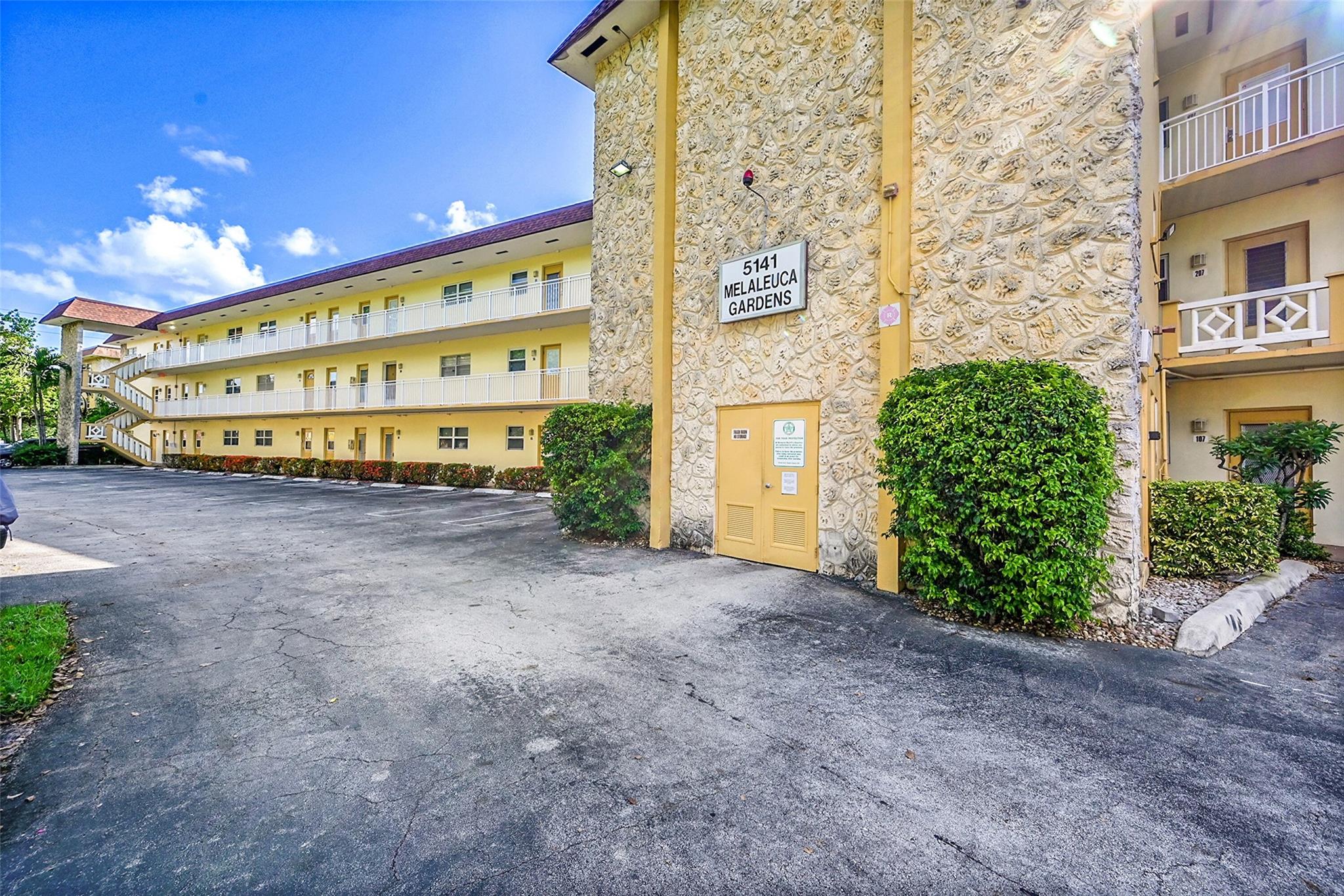 Welcome to Melaleuca Gardens, a 55+ community in central Lauderdale Lakes offering affordable, garden-view living. This 2nd-floor 2?Bed / 2?Bath unit overlooks peaceful courtyard and clubhouse grounds, and sits just steps from the community’s pool and social spaces. Built in 1970, it provides 944?sq?ft of functional living space with a bright enclosed balcony, two spacious bedrooms, and solid bones ready for cosmetic upgrades. New railings being installed, adding future value. Walk to shopping, frequent bus lines, and nearby medical centers. Close to major highways. This unit cannot be leased until 12 months after purchase, making it ideal for retirees, snowbirds, or owner-occupants seeking quiet, value-driven living. A rare opportunity at this price point—don’t wait!