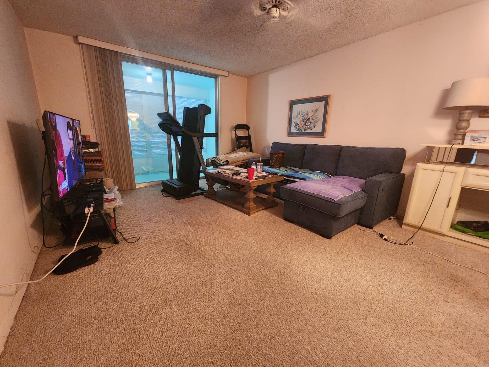 Welcome to this affordable 1-bedroom, 1-bath condo located in the highly desirable Bermuda Club 55+ community. This ground-floor, unit offers stunning lake views from a screened balcony with roll-down shutters. The home features carpeted floors, comfortable environment, and a spacious walk-in closet. Stay comfortable and save on utilities with the new energy-efficient A/C and water heater. The community offers a pool, gym, clubhouse, tennis courts, and more.