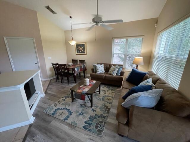 Furnished Rental in Golf Villas II at PGA Village in St. Lucie West, Port St. Lucie, FL. This is A side villa featuring 1 bedroom, 1-bathroom, screened porch overlooking the golf course. Water, Sewer, and Garbage included in the price of $1,950 per month. Tenant pays Electric, Cable & WiFi ($150) ***Short Term Rental$2,300 per month with 3 month minimum. Community Pool, Washer & Dryer and access to The Island Club providing Resort Style Amenities including Fitness Center, Aerobic & Dance Studio, Billiard & Card Rooms, Arts & Crafts Studio, Library, Heated Pools, Patio & Grill, Ping Pong Tables, Playground, Pickle ball & Tennis Courts, Award winning Golf courses and honor garden. Come live the resort lifestyle today!