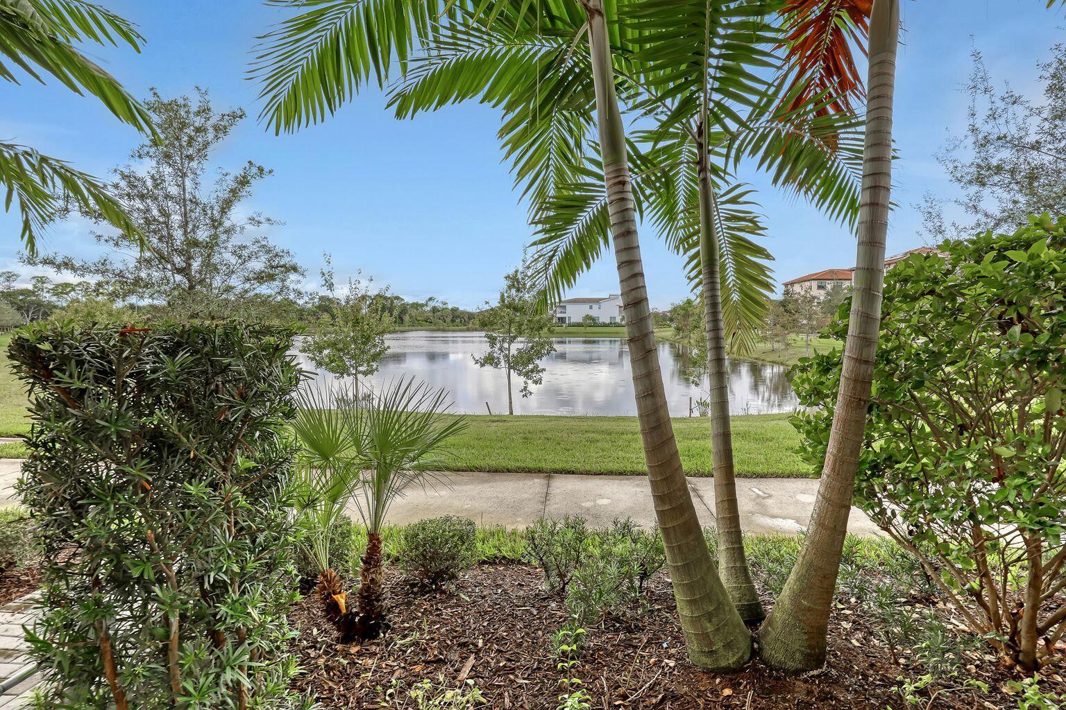 Offering beautiful & serene lake views is this 3 bedroom, 3.1 bathroom, 2 car garage townhouse. HOA covers basic cable/internet and lawn care. Alton neighborhood has spectacular club house with basketball court, pool and fitness center. This home is extremely energy efficient. The location is very convenient to I-95 and turnpike, just a few miles away to beaches, PGA national resort, Gardens Mall and downtown at gardens.