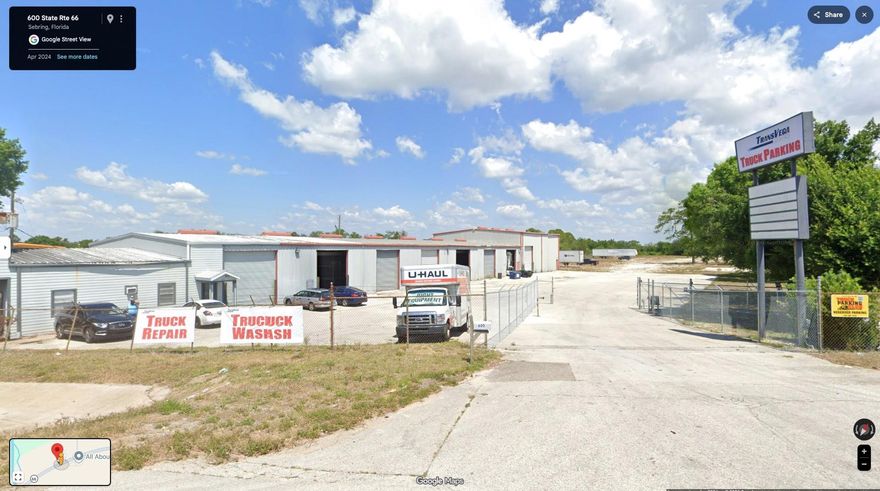 15,900+-SQ/FT INDUSTRIAL WAREHOUSE/OFFICE SPACE FOR LEASE IN SEBRING Close to Major Intersection US 27/Hwy 66/98 For Easy Distribution! 7 High Roll Up doors, 3 Phase Power, Clear Span High Ceilings. 13,300+/-sf Warehouse with 2,600+/- sf of air conditioned offices and a generous 4.6+/- acre property located just west of the crossroads of US Hwy 27 and SR 66/98, at just $12/sf **Zoned I2, property is fenced w/security gate. Features expansive parking area designed to accommodate trucks of all sizes. The large warehouse offers easy access through 5 roll-up doors (four 12'wX14'h, and one 12'wX16'h) that open to the main portion of the facility. Plus 2 12'X14' roll-up doors open to a separate warehouse area that is seamlessly linked to the 2,600+/- square feet of air conditioned office space.